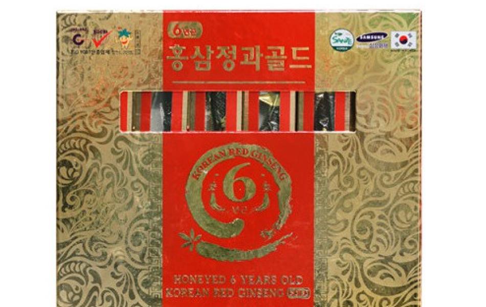 Hồng sâm tẩm mật ong 6 năm tuổi 300g (50g/củ x 6củ/ hộp)