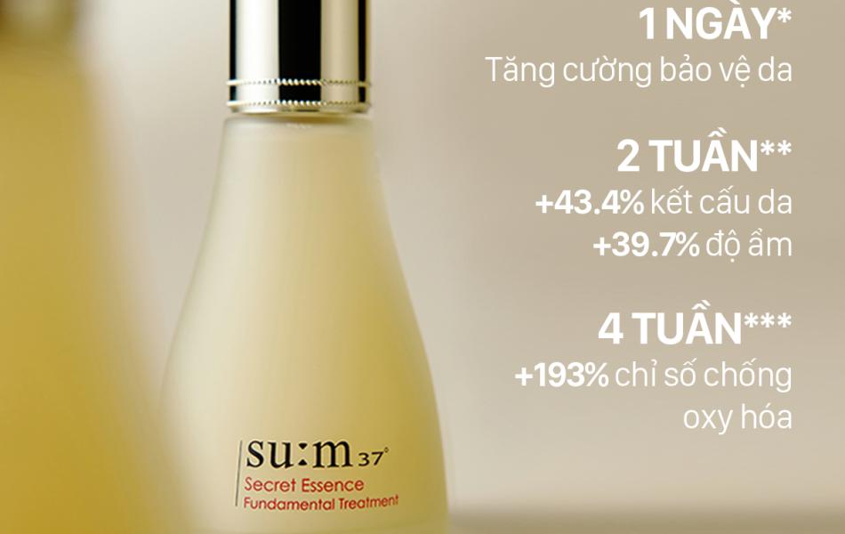 Bộ 2 chai Nước Thần Giảm Nếp Nhăn Trên Da Sum37 Secret Essence 80ml