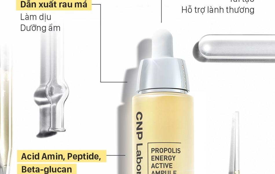 Tinh Chất Keo Ong Tái Tạo Phục Hồi Da CNP Laboratory Propolis Energy Ampule 15ml