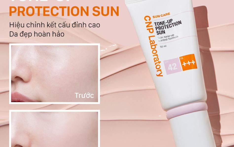 Kem Chống Nắng CNP Laboratory Nâng Tông Da 50ml Tone-Up Protection Sun SPF42 PA+++