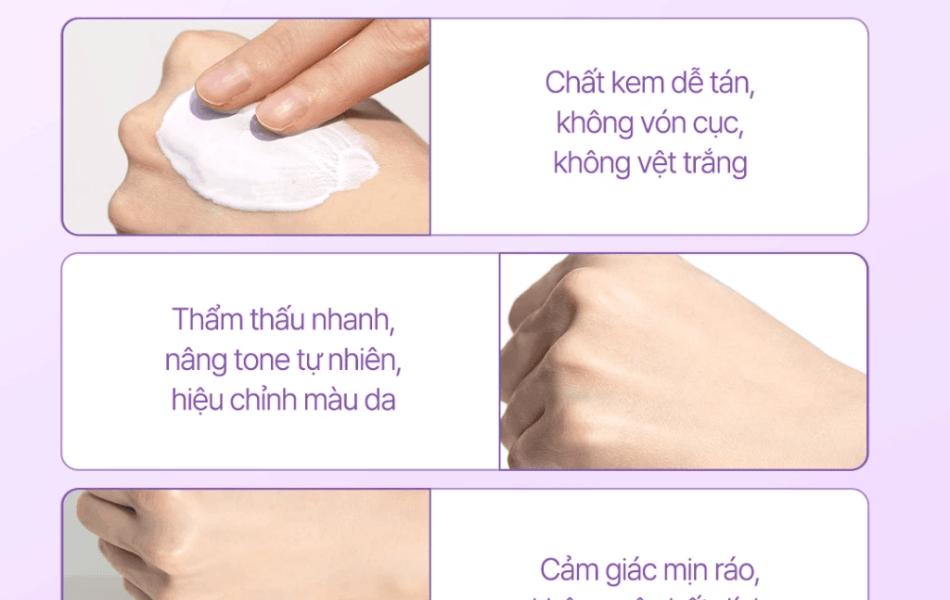 Kem chống nắng trắng d 'Alba Truffle Tone Up Purple 50ml