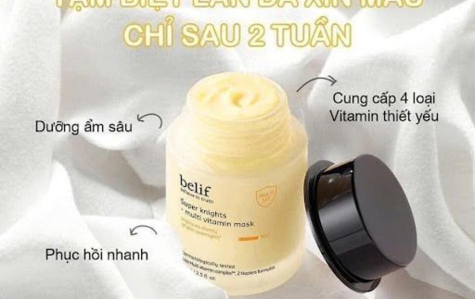 Mặt nạ dưỡng ẩm BELIF - super knight multi vitamin mask 75ml