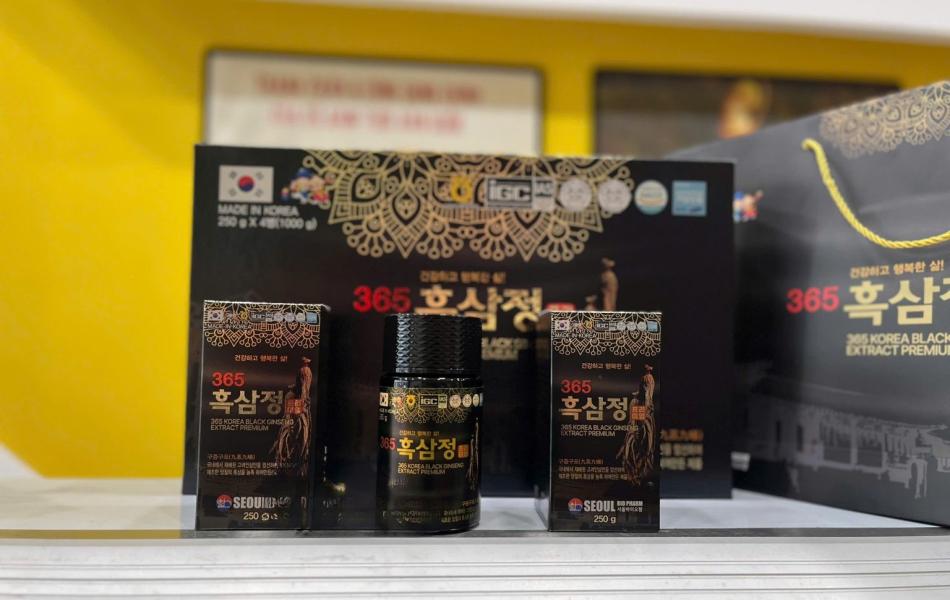 Cao Hắc Sâm 365 Seoul Bio Pharm Hàn Quốc 4 Lọ x 250g