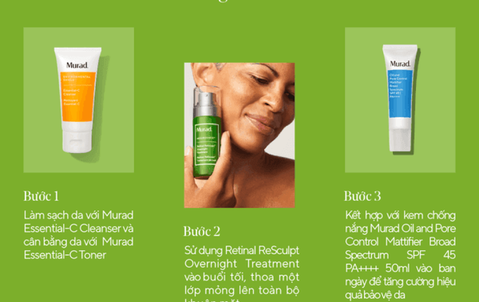 Tinh Chất Retinal Nâng Cơ Giảm Nếp Nhăn - Murad Retinal Resculpt Overnight Treatment 30ml