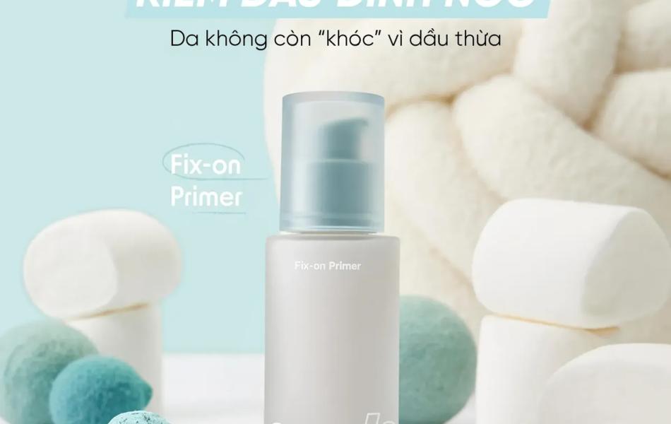 Kem lót kiềm dầu che lỗ chân lông Fix-on Primer Code Glokolor 30ml