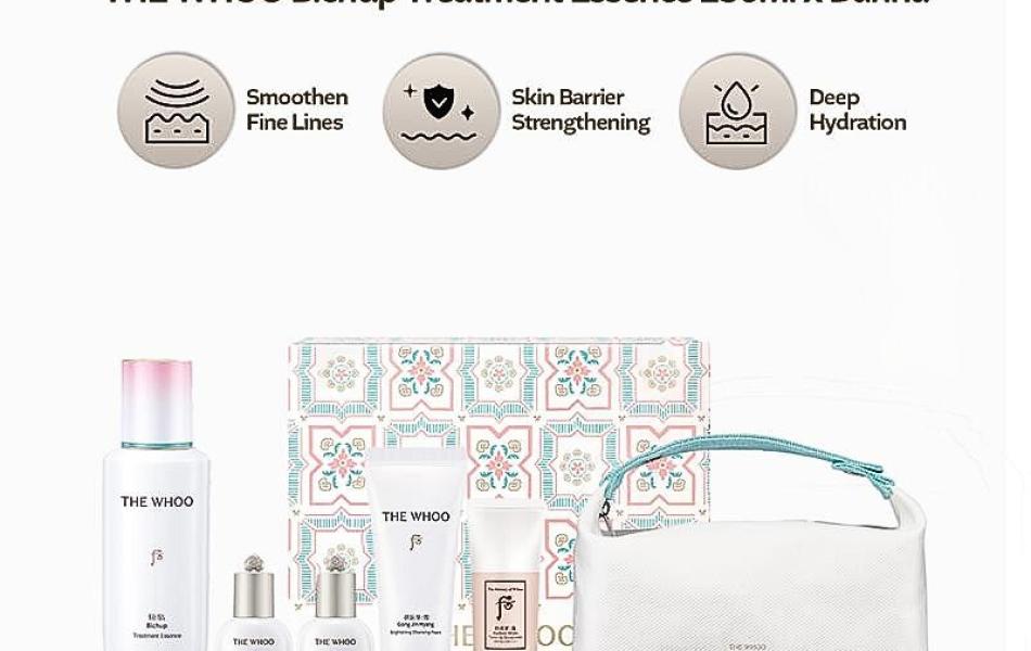 Bộ tiền tinh chất chăm sóc da lão hóa, làm dịu và bảo vệ da Whoo Bichup Treatment Essence Y25