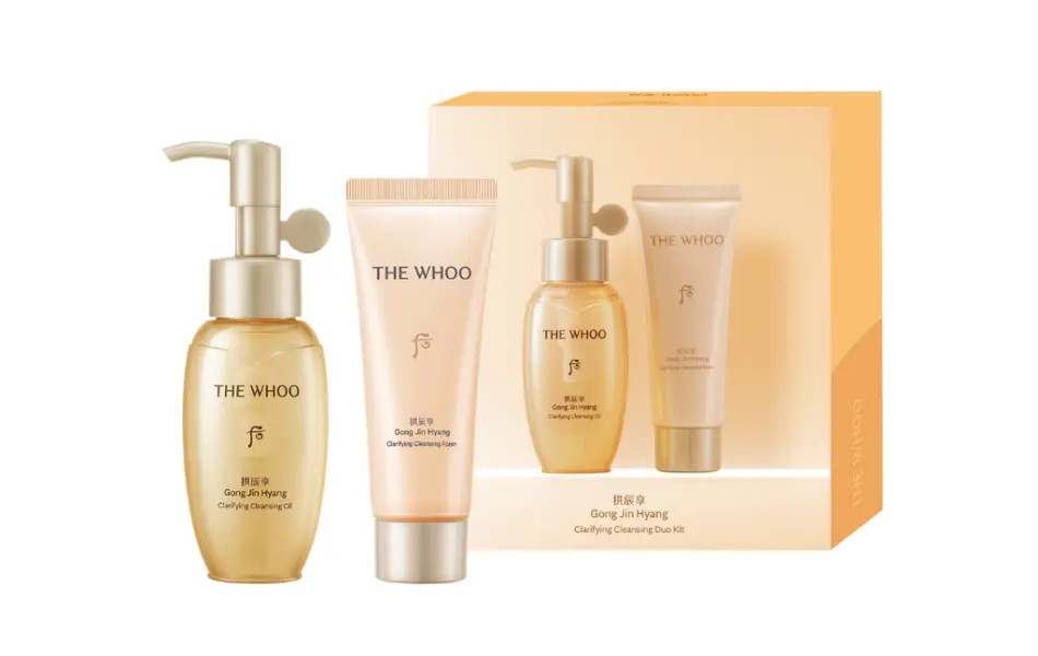 Bộ Làm Sạch Whoo Gongjinhyang Clarifying Cleansing Duo Kit Y25
