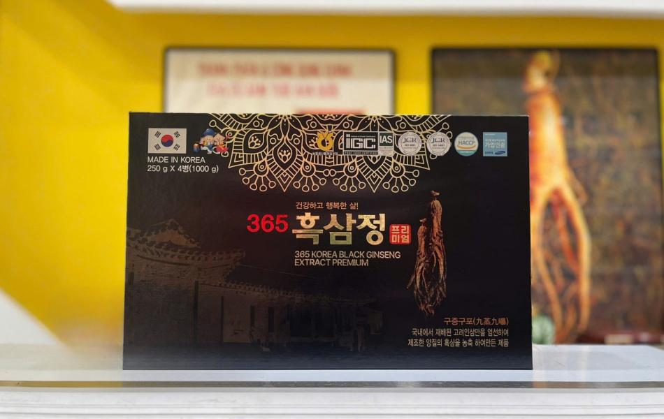 Cao Hắc Sâm 365 Seoul Bio Pharm Hàn Quốc 4 Lọ x 250g