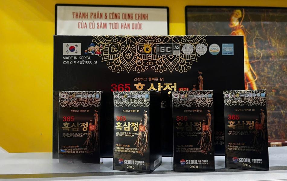 Cao Hắc Sâm 365 Seoul Bio Pharm Hàn Quốc 4 Lọ x 250g