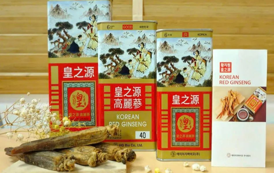 Hồng sâm củ khô hộp thiếc HG Bio 150g