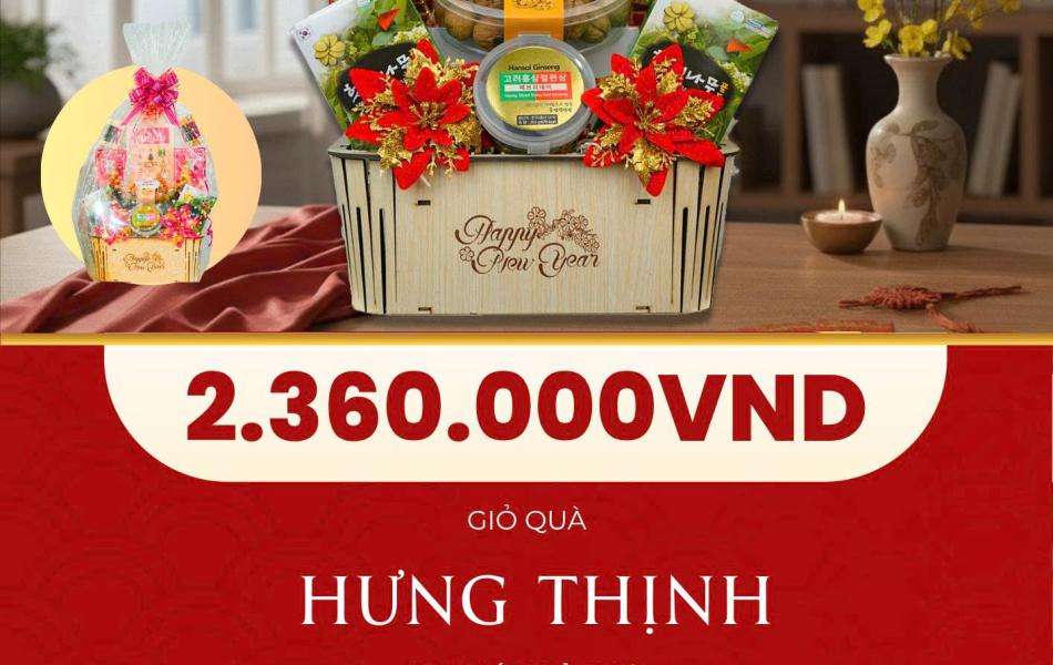 GIỎ QUÀ HƯNG THỊNH – TRAO SỨC KHỎE, GỬI PHÚC LỘC AN KHANG