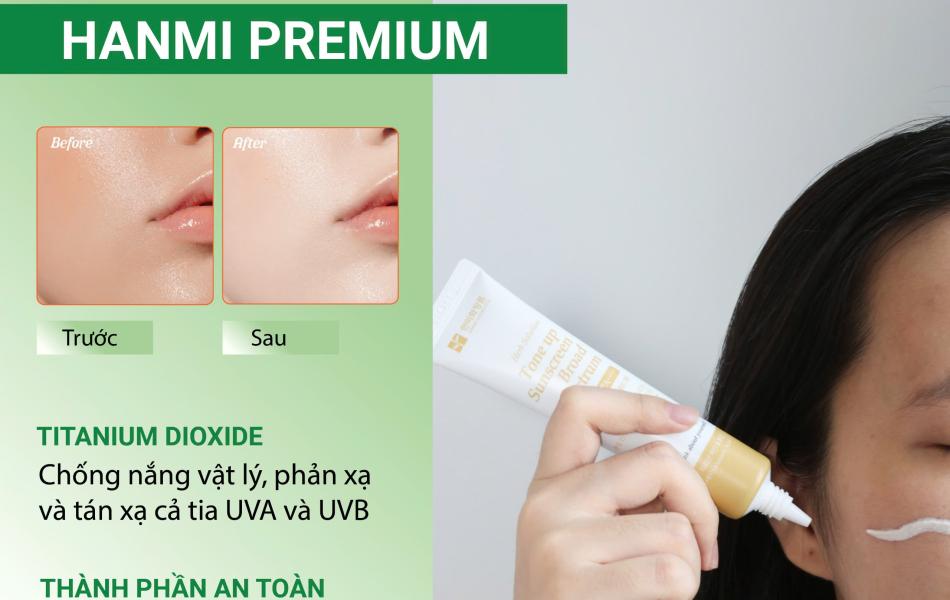 Kem chống nắng Herb Solution Tone up Sunscreen broad Spectrum SPF 50+ PA+++ 40ml
