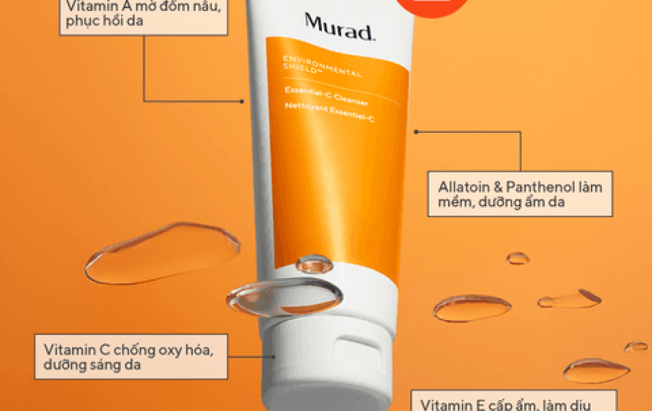 Gel rửa mặt phục hồi sáng da - MURAD ESSENTIAL-C CLEANSER 148ml