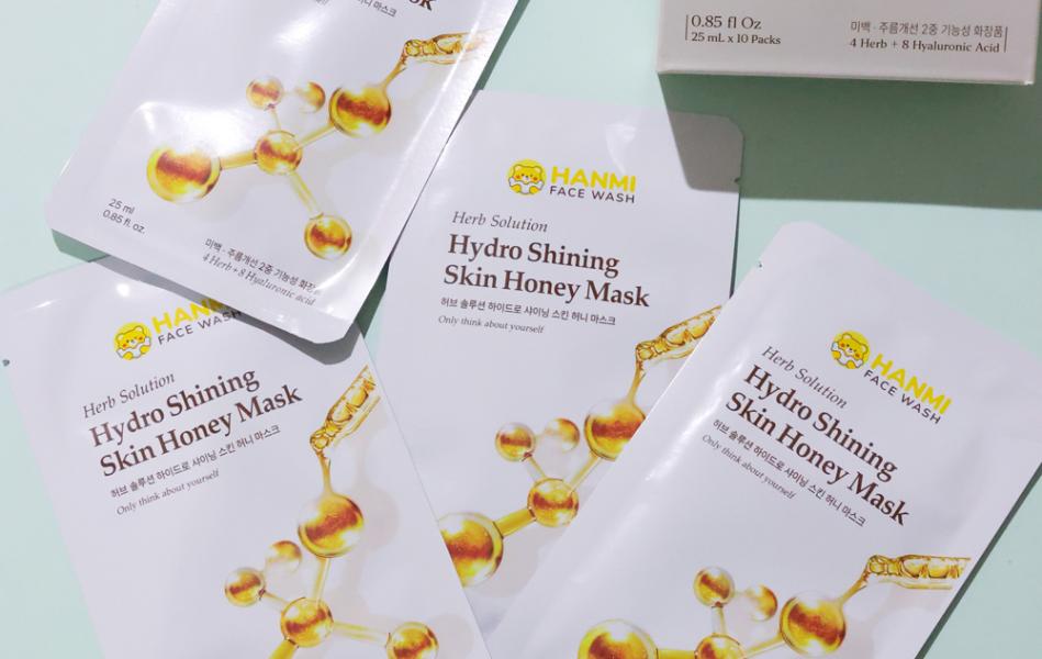 Mặt nạ mật ong Herb Solution Hydro Shining Skin Honey Mash (Hộp 10 miếng)