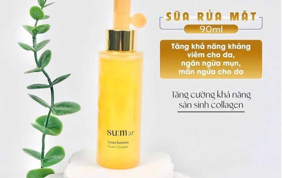 Gel rửa mặt làm sạch bụi bẩn Su:m37 LosecSumma Foam Cleanser 90ml