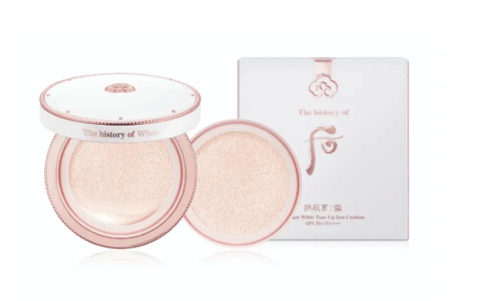 Phấn Nước Dưỡng Trắng, Chống Nắng & Nâng Tone Da Whoo Gongjinhyang Seol Radiant White Tone Up Sun Cushion 13g + lõi thay thế 13g