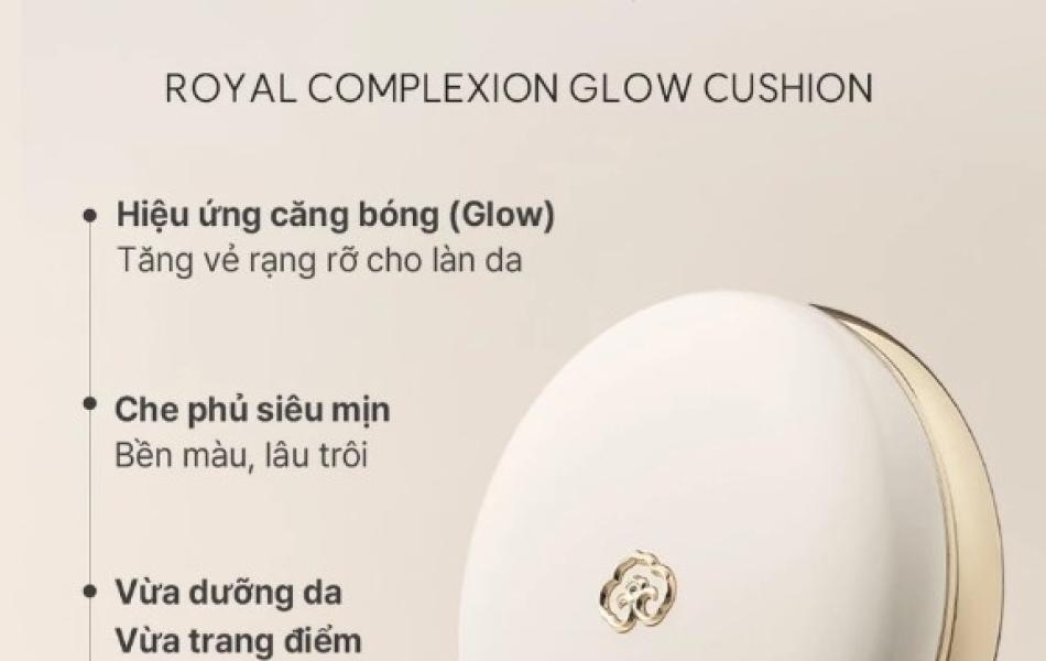Phấn Nước Che Phủ Khuyết Điểm Và Dưỡng Sáng Da WHOO ROYAL COMPLEXION GLOW CUSHION SPF50+/PA+++Y25 (Màu 21 hoặc 23)