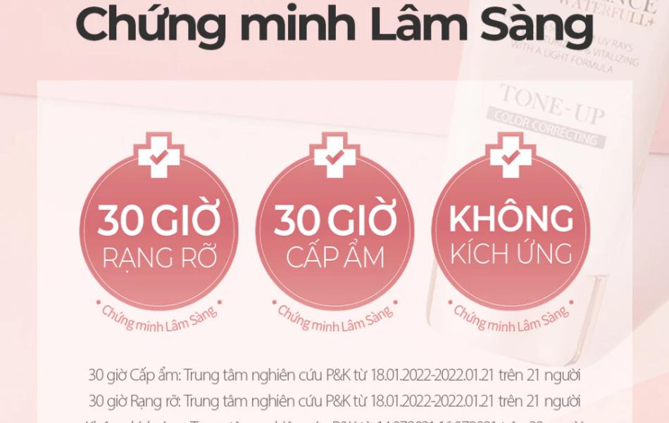 Kem chống nắng nâng tông da d'Alba Waterfull Tone-up Sun Cream SPF 50+ 50ml
