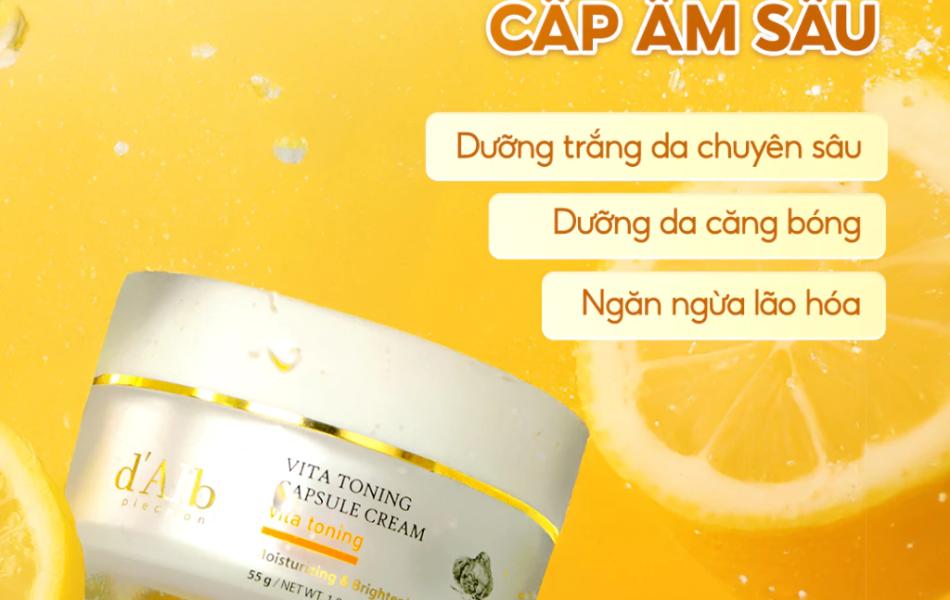 Kem Dưỡng d 'Alba Vita Capsule Cream dưỡng trắng 55g (Bản nâng cấp)