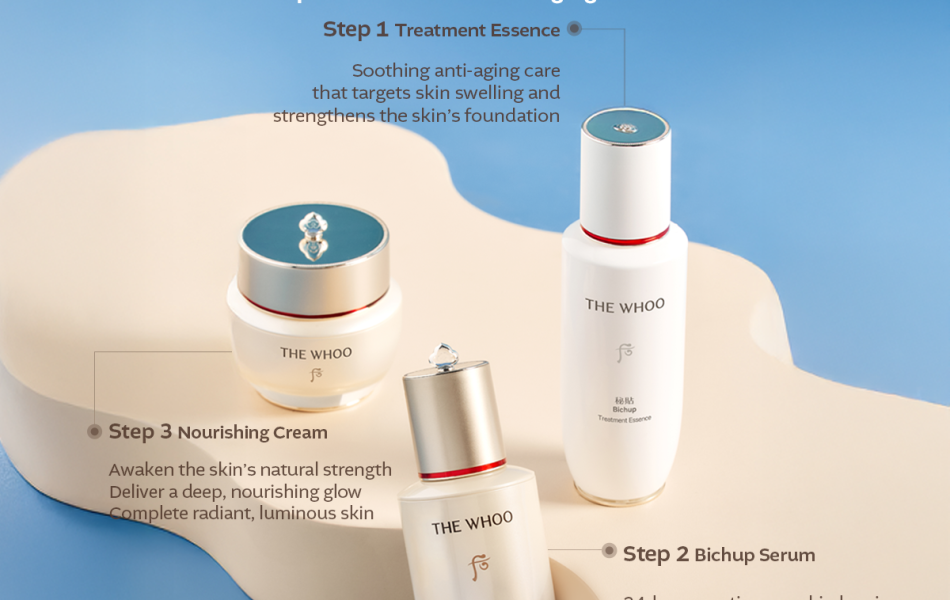 Bộ tiền tinh chất chăm sóc da lão hóa, làm dịu và bảo vệ da Whoo Bichup Treatment Essence Y25