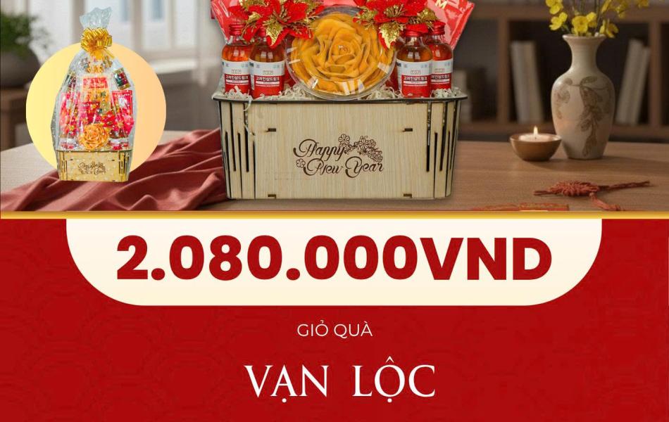 Giỏ Quà  VẠN LỘC  – TRAO SỨC KHỎE, GỬI MAY MẮN