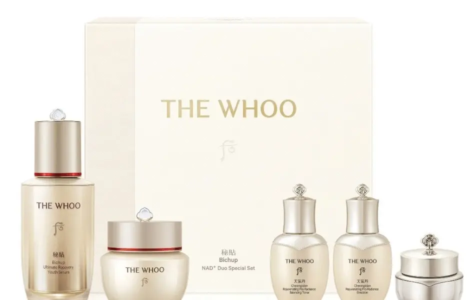 Bộ Tinh chất tự sinh chống lão hóa THE WHOO Bichup NAD+ Duo Special Set