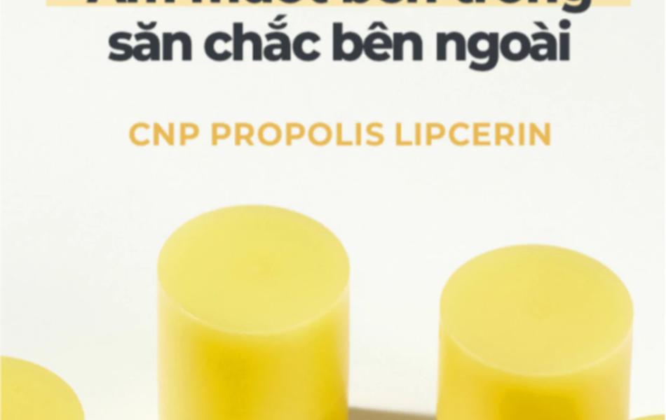 Son dưỡng môi keo ong đa năng (Lipcerin) phục hồi và giữ ẩm môi kéo dài đến 12 giờ CNP Laboratory Propolis Lipcerin 15ml