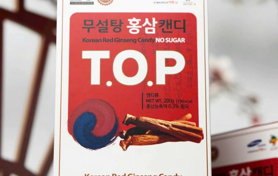 Bộ 2 hộp kẹo hộp hồng sâm TOP 200g x2 