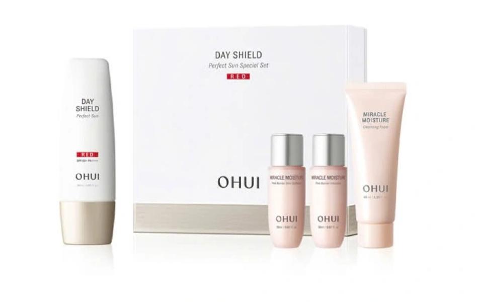Bộ Kem chống nắng OHUI Day Shield Perfect Sun Red SPF50+/PA++++