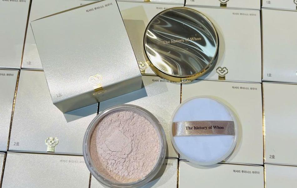 Phấn phủ bắt sáng dạng bột Whoo Gongjinhyang Mi Luxury Luminous Powder #1 Beige sắc da tự nhiên