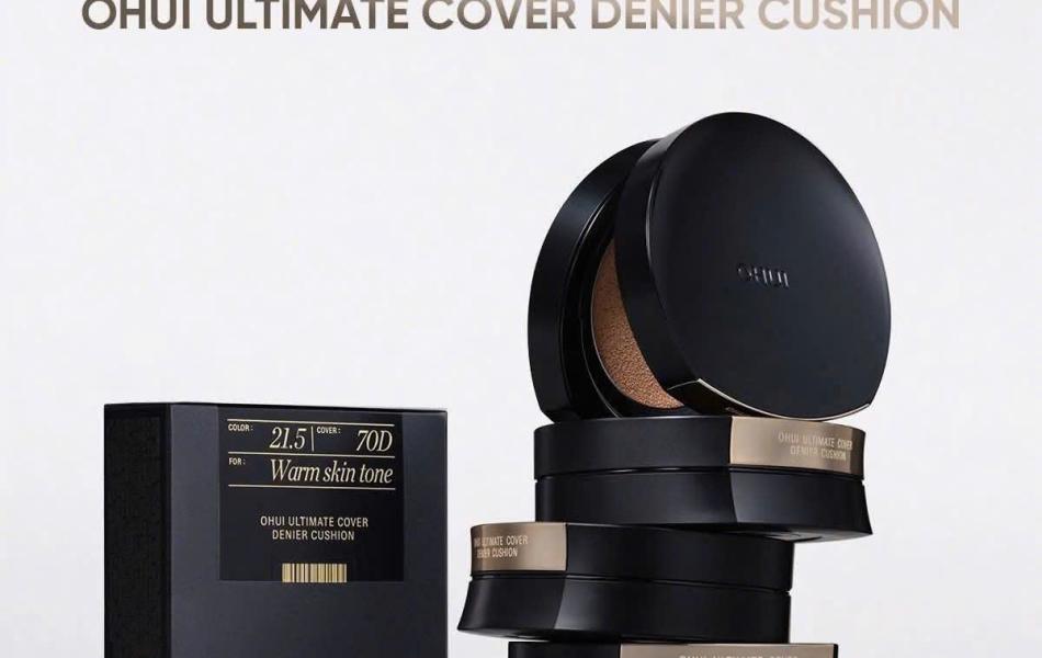 Phấn nước kiềm dầu che phủ cao mỏng nhẹ OHUI Ultimate Cover Denier Cushion SPF50/PA+++ 13G (Tặng 1 lõi)
